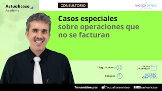 Casos especiales sobre operaciones que no se facturan [upl. by Petta]