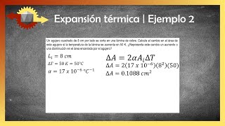 Física  Expansión térmica de sólidos y líquidos  Ejemplo 2 [upl. by Isolda]