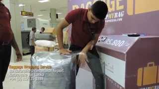 Protect your luggage at the airport  Srilankan Airport [upl. by Yelra720]