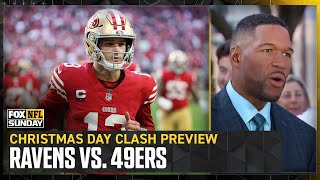 Ravens vs 49ers Preview of Christmas Day clash between No 1 Seeds  FOX NFL Sunday [upl. by Seugram460]