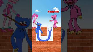 Huggy Wuggy is a cheater Part 3Funny animationPoppy Playtime animation [upl. by Leahcar763]