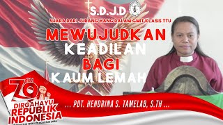 RENUNGAN SUARA DARI JURANG YANG DALAM  PDT HENDRINA S TAMELAB STh  GMIT KLASIS TTU [upl. by Bone]