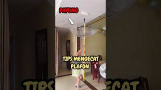 TIPS MENGECAT PLAFON construction kontruksi tips trending [upl. by Feerahs269]