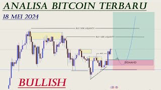 Analisa bitcoin hari ini 18 mei 2024 [upl. by Srevart]