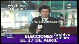 DiFilm  Eduardo Duhalde acuerdo adelantar elecciones 2002 [upl. by Sherourd]