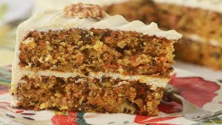 Carrot Cake Recipe Demonstration  Joyofbakingcom [upl. by Ransom]