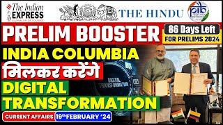 19 February 2024 Current Affairs  Today Hindu Newspaper  Daily Current Affairs  19 February 2024 [upl. by Liuqnoj]