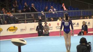 Aliya Mustafina  Team Final  FX  VT  UB  Bruxelles  12th may 2012  European championship RUS [upl. by Perkin]