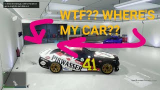 Gta 5 CAR MISSING FROM GARAGE Captured it happen [upl. by Gathard]