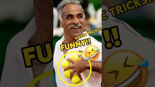 The FUNNIEST Tennis Player Mansour Bahrami 🤩 AMAZING MOMENTS sports shorts funny tennis [upl. by Ettennek346]