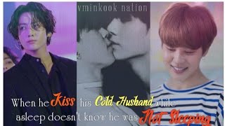 Jikook Oneshot🐰♥️🐥 When he Kiss his Cold Husband while asleep jimin jungkook jikook bl lgbt [upl. by Noirret130]