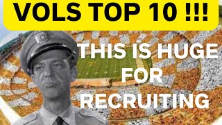 VOLS FOOTBALL RECRUITING VOLS WIN ENTER TOP 10 VOLS NEWS UPDATE TONS OF RECRUITS AT GAME [upl. by Addam]