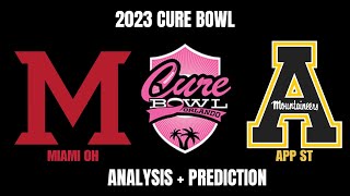 College Football Cure Bowl  Miami Ohio Vs Appalachian State Analysis  Prediction [upl. by Lenor422]