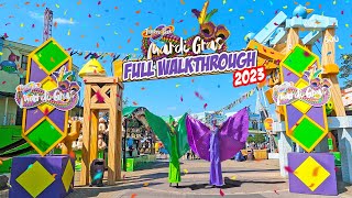 Thorpe Park MARDI GRAS 2023 Full Virtual Tour May 2023 4K [upl. by Calvinna]