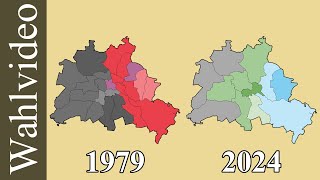 Wahlen in Berlin 1990 bis 2024 nach Bezirken [upl. by Uphemia]