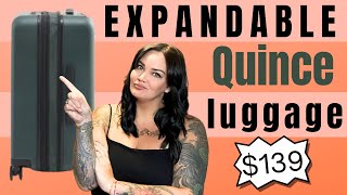 QUINCE EXPANDABLE Luggage  Best budget luggage [upl. by Isayg473]