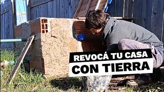 ¡CHAU CEMENTO Revocá tus paredes de ladrillo CON TIERRA Saludable ecológico y GRATIS [upl. by Tavia]