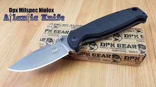 DPX GEAR HESTF MILSPEC NIOLOX FOLDING POCKET KNIFE BLACK G10 HANDLE DPXHSF030 [upl. by Ecnav]