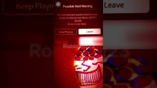 ROBLOX ERROR CODE 1001 roblox scary [upl. by Ainad]