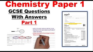 GCSE Chemistry Paper 1 Exam Questions and Answers for 2024 revision PART 1 [upl. by Nnylrebma]