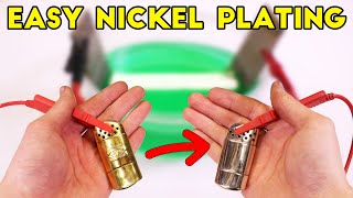 How to make simple DIY nickel plating set up  Easy Electroplating for Beginners [upl. by Emarej]