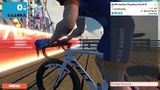 Zwift  Race Zwift Insider Tiny Races 1234 D 20240107 Zone 3 on Seaside Sprint in Watopia [upl. by Saticilef]