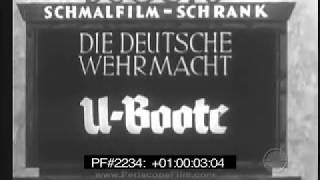 GERMAN UBOAT NEWSREEL BATTLE OF THE ATLANTIC WWII TYPE IX 2234 [upl. by Divadnhoj]