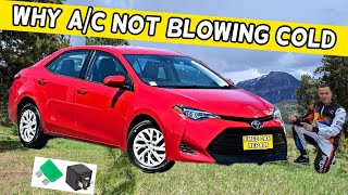 WHY AC AIR CONDITIONER DOES NOT BLOW COLD COOL AIR TOYOTA COROLLA 2013 2014 2015 2016 2017 2018 2019 [upl. by Emmey668]