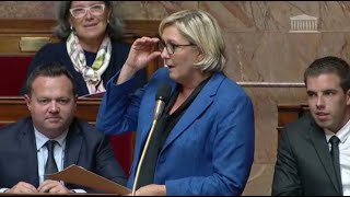 Marine Le Pen a voulu sinviter dans quotle ping pongquot à lAssemblée cest raté [upl. by Rickard150]