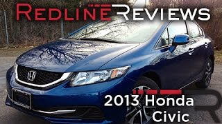 2013 Honda Civic Review Walkaround Exhaust Test Drive [upl. by Nakasuji]