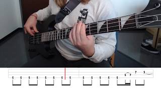 Hells Bells  ACDC Bass Cover With Tabs [upl. by Ramhaj910]