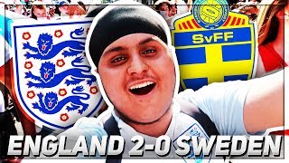 ENGLAND FANS GO MENTAL England 20 Sweden Vlog  EPIC FAN REACTIONS [upl. by Isman184]