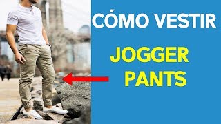 CÓMO VESTIR PANTALONES JOGGER  Distintos Outfits [upl. by Saffian]