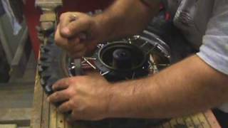 Installing a new Tube and Tire on a 1980 Suzuki RM 60 rear rim [upl. by Cinimmod]