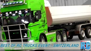 BEST OF RC TRUCK EVENT MODEL BUILDING EXHIBITION LAUFENBURG SWITERLAND Oct 2014 [upl. by Harras]