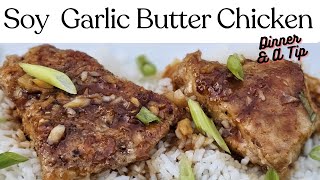 Soy Garlic Butter Chicken on the Blackstone [upl. by Nurat798]