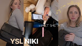 YSL niki medium bag  review whats in my bag [upl. by Eam]