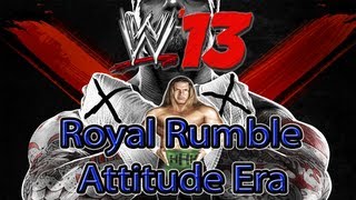 WWE 13  Royal Rumble Attitude Era  MatthsGamerBr [upl. by Nylarahs153]