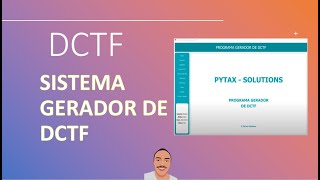 Sistema de Gerador de DCTF  Apuração da DCTF automática [upl. by Lemmor713]