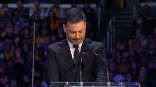 Jimmy Kimmel emotional speech at memorial for Kobe Bryant and Gianna Bryant [upl. by Yenal]