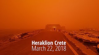 Heraklion on March 22 2018  Dust in the wind [upl. by Naltiac]