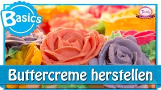 Buttercreme Swiss Meringue selber machen  BackBasics  Tonis Tortenzauber 0015 [upl. by Yenmor54]