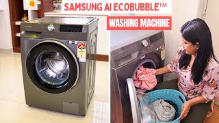 Samsung AI Ecobubble™ Washing Machine  Best and Intelligent Front Load Washing Machine [upl. by Tniassuot]