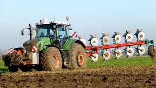 Fendt 936 Vario  7 Furrow Kverneland LO 100 amp Fendt 820 Vario  Van Peperstraten [upl. by Stead510]