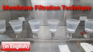 Membrane Filtration Technique for Water Analysis E coli Salmonella Pseudomonas Coliform etc [upl. by Eisenstark13]