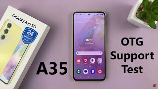 How To Perform OTG amp Data Transfer Test On Samsung Galaxy A35 5G [upl. by Nicolle]