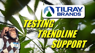 Tilray Brands Testing Trendline Support 🍑 [upl. by Otipaga565]