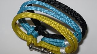 Paracord Armband 3 farbig – das „Easy Color“ in Deutsch auch als Blog [upl. by Aizatsana]