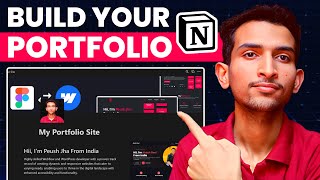 Create Your Portfolio Website For Free With Notion  Peush Jha [upl. by Ravilob]