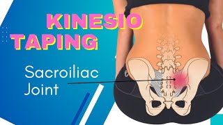 How to apply Kinesiology Tape for the sacroiliac Joint amp lower back [upl. by Yecaj]